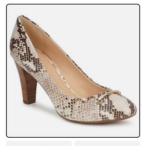 GEOX MARIE CLAIRE Snake Print Heels - Women's